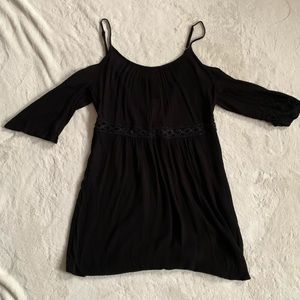 NWT Black Cold Shoulder Forever 21 Dress